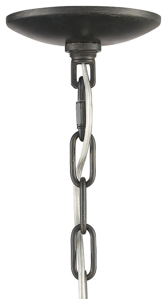 Conduit Large 3-Light Industrial Orb Chandelier