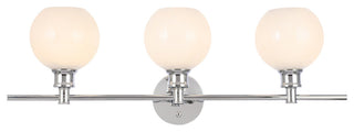 Elegant Lighting LD2319 Collier 3 Light 28"W Vanity Light - Chrome