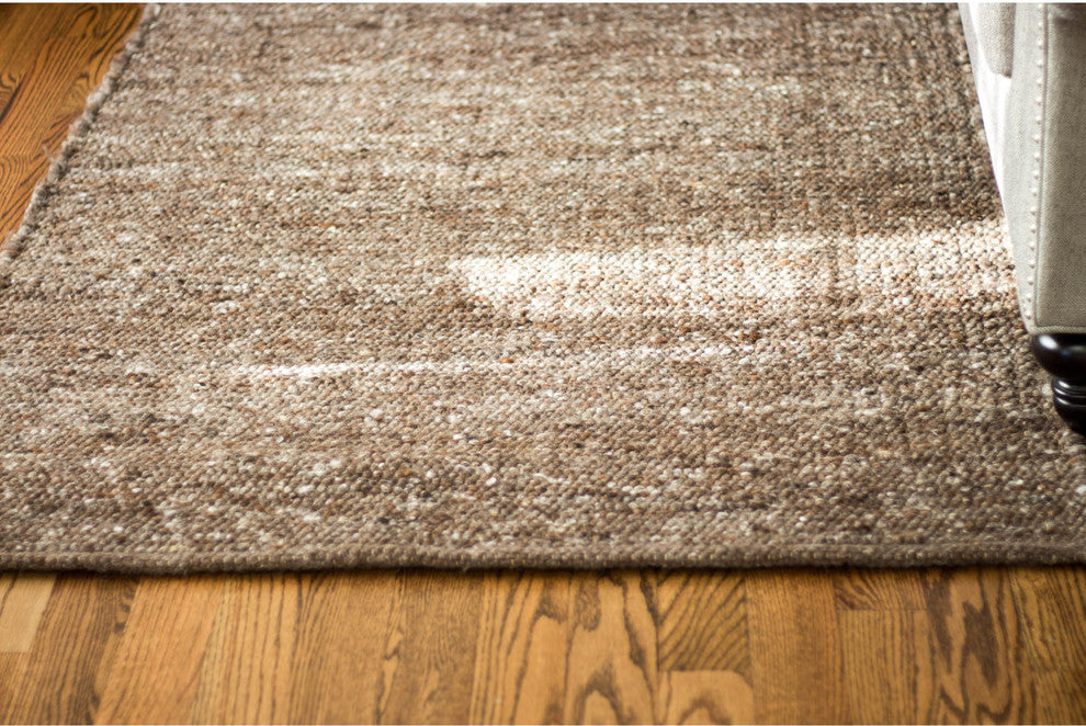 Casual Wool Rug Tabacco Brown 4' X 6' Elements BERB-01
