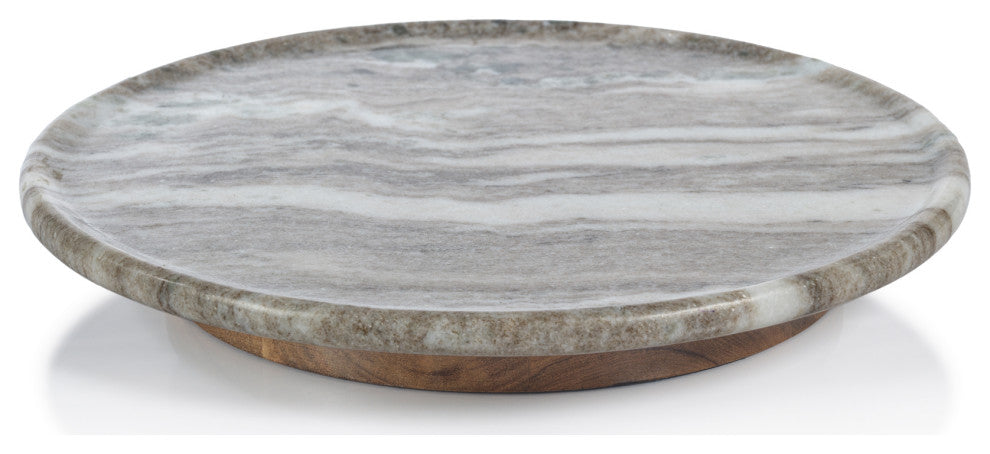 Amasya Regal Marble Lazy Susan, Small
