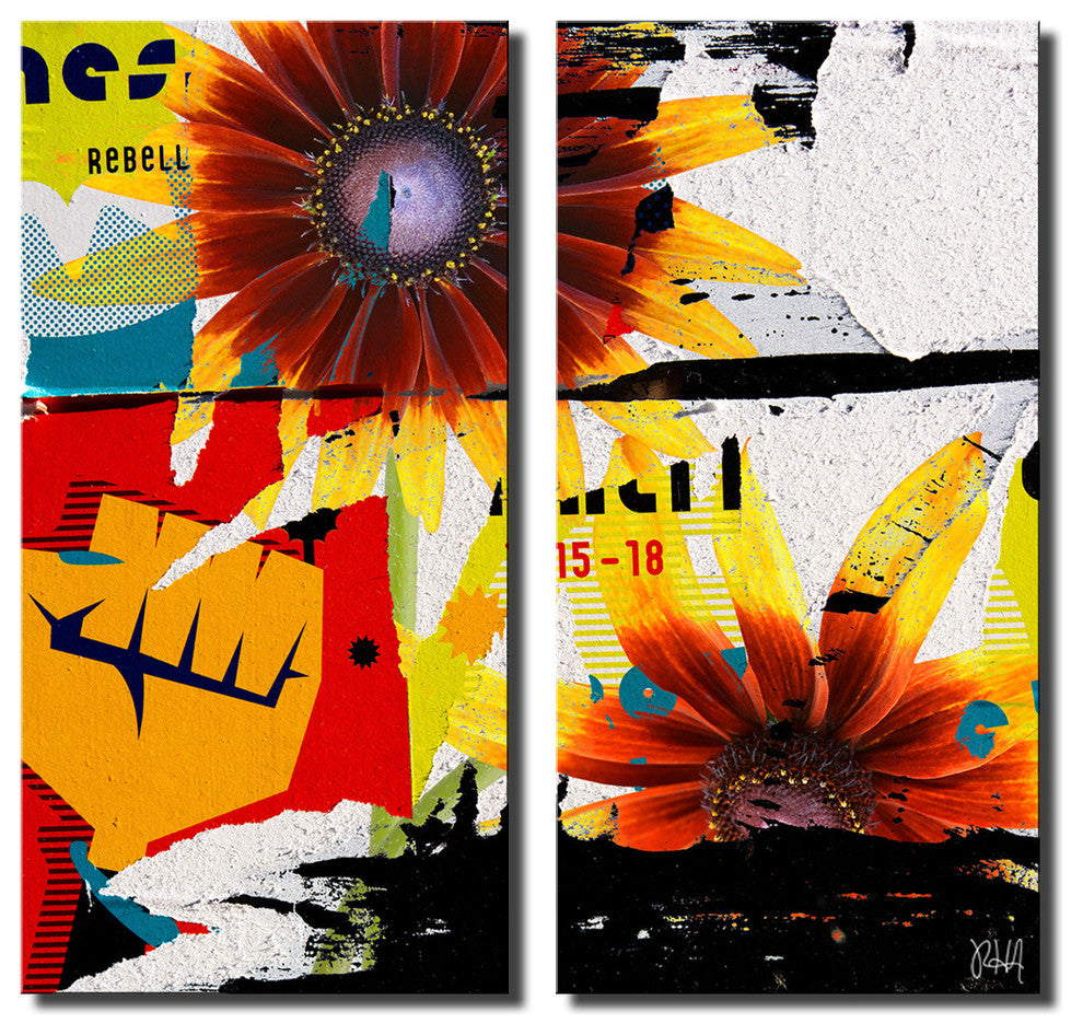 Painted Petals LXVI Canvas Art, 2-Piece Set
