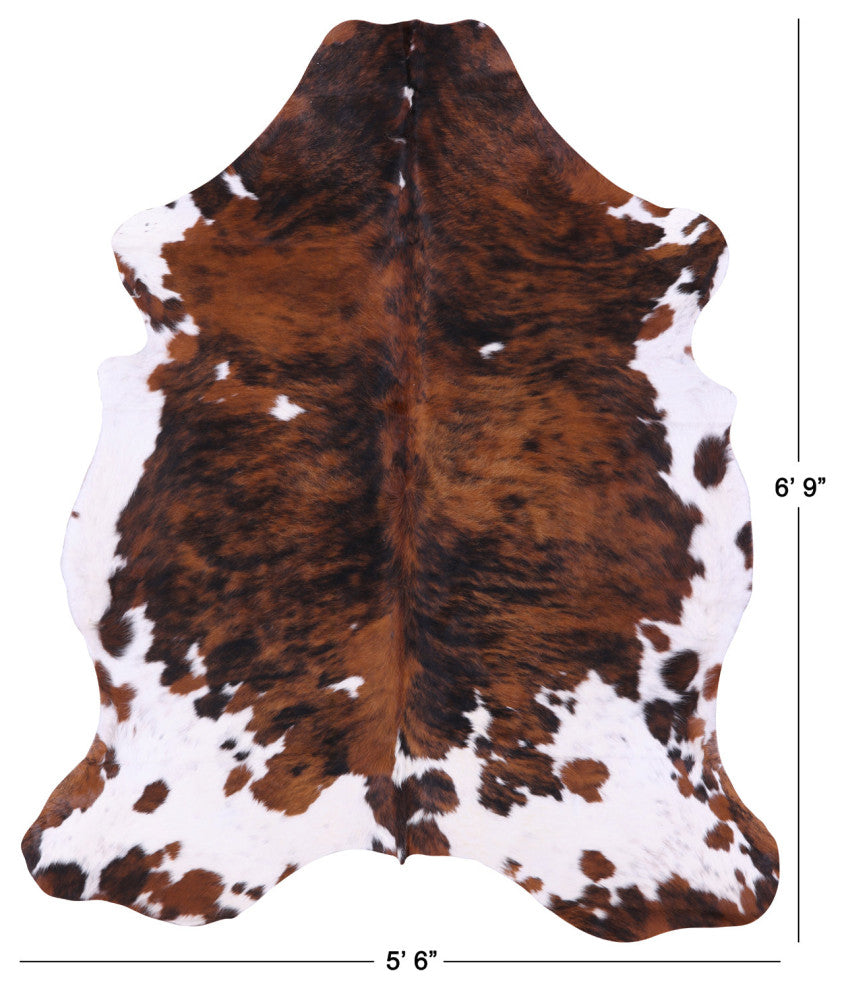 Natural Cowhide Rug 6' 9" X 5' 6" C1849