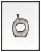 Gradient Curves 1 Fine Art Print, Black, 41"x32"