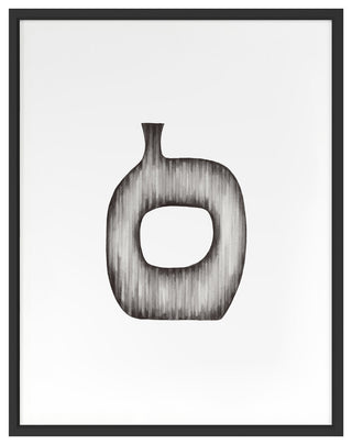 Gradient Curves 1 Fine Art Print, Black, 41"x32"