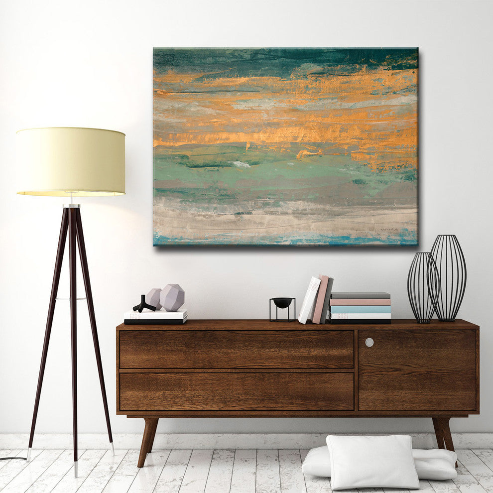 Ready2HangArt Oversized Canvas 'Sparkling Seas II' by Norman Wyatt, 16"x20"