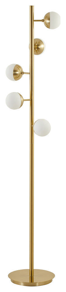Gold Orb Floor Lamp