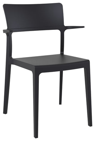 Compamia Plus Arm Chair, Black, Set of 2