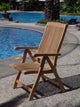 7-Piece Outdoor Teak Dining Set: 94" Masc Oval Table & 6 Marley Reclining Chairs