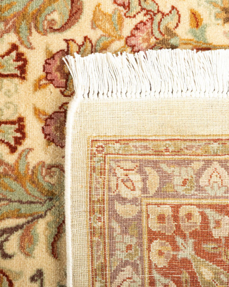 Myebon One-of-a-Kind Hand-Knotted Area Rug Ivory, 6'1"x8'9"
