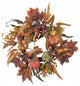 24" Pumpkin and Berry Wreath