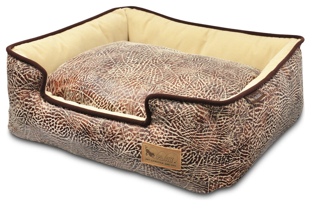 Lounge Bed Savannah, Brown, Large