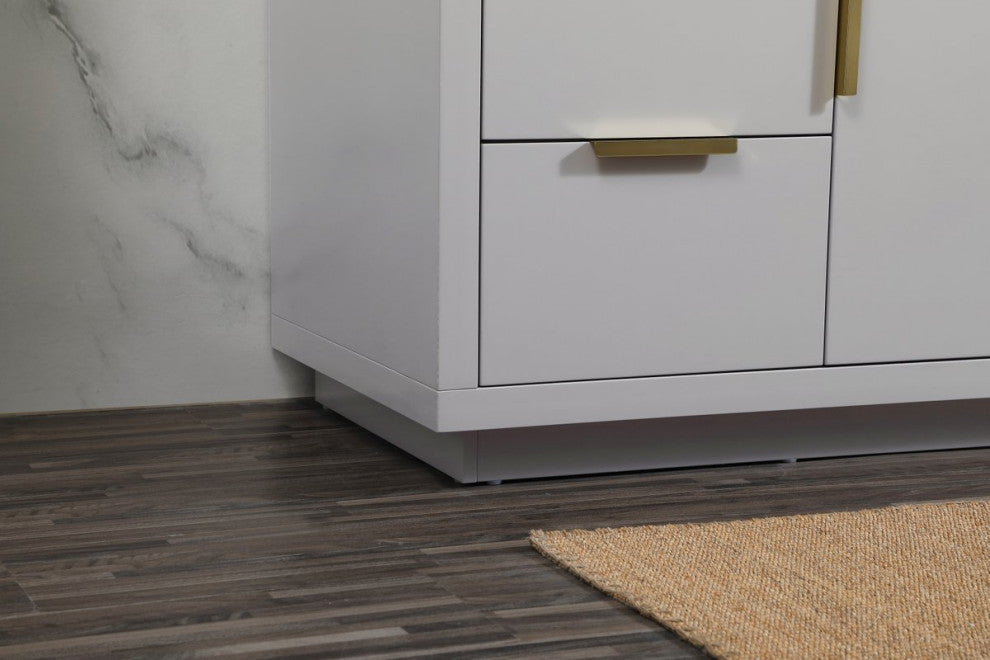 48" Single Bathroom Vanity, Gray, With Backsplash