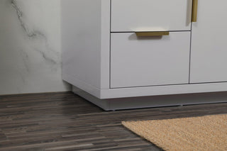 48" Single Bathroom Vanity, Gray, With Backsplash