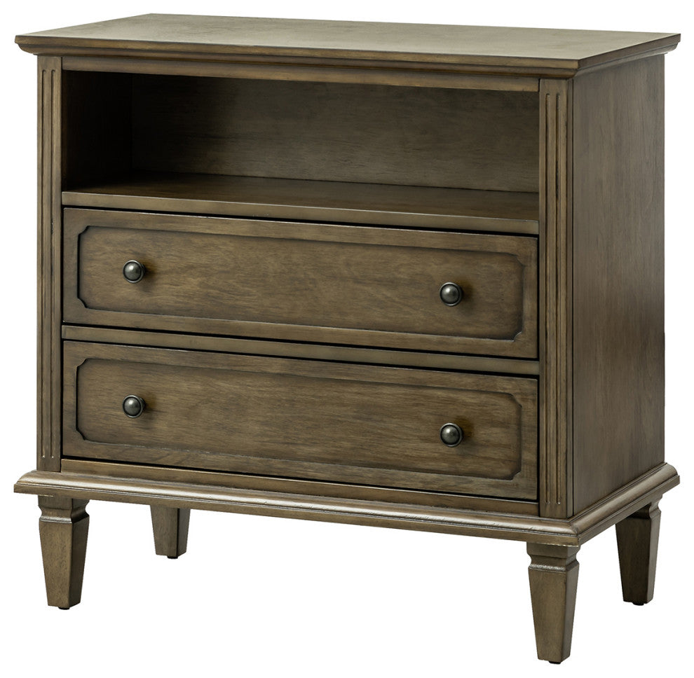 Drawer Solid Wood Nightstand, Kona, Single