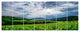 Thunderstorm Weather over Vineyards, Landscape Canvas Print, 83"x32", 7 Panels