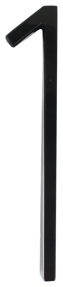 Floating House Number, Black, Number 1