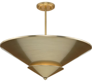 Pinellas Collection 25" 4-Light Convertible Semi-Flush Mount Light, Soft Gold