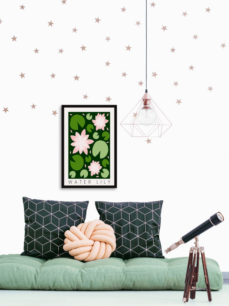 "Water Lily" Framed Painting Print, 16x24