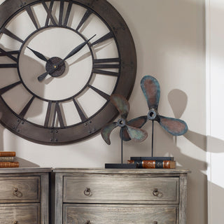 Uttermost Propellers Rust Sculptures, Set of 2