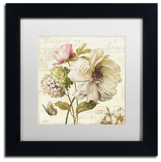 'Marche de Fleurs V' Matted Framed Canvas Art by Lisa Audit