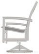 Bazza Sling Outdoor Swivel Rocker, Alloy/Warm Gray