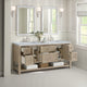 Breckenridge 72" Double Vanity, Oak, 3 CM Carrara White Marble Top