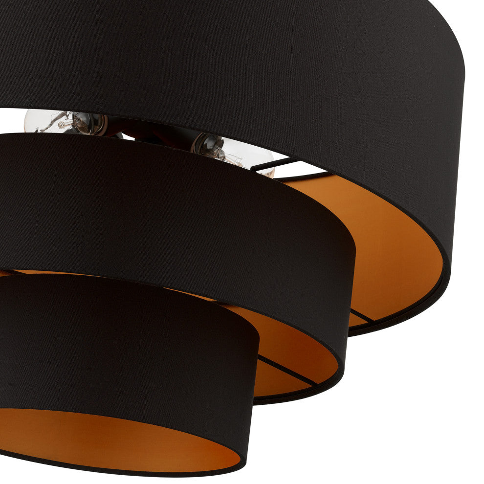 Livex Lighting Sentosa 4-Light Black Pendant Chandelier