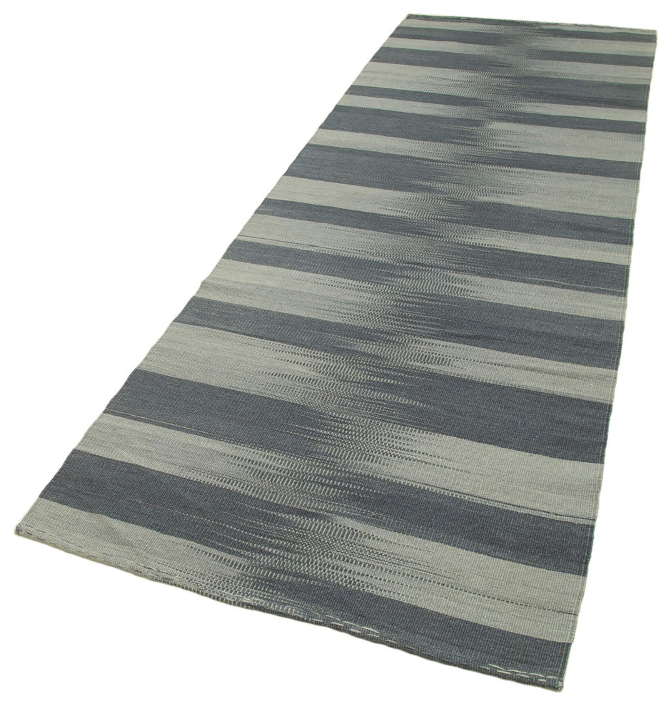 Rug N Carpet - Handmade Turkish 3' 4'' x 9' 10'' Unique Wool Kilim Rug