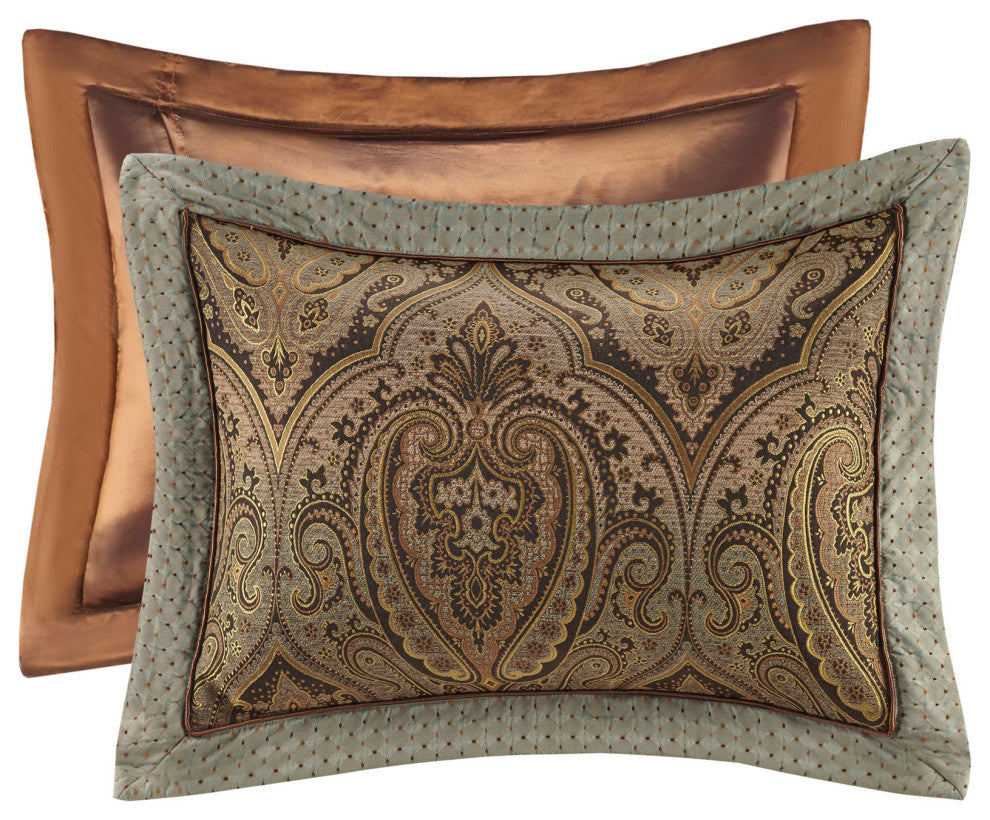 Hampton Hill Canovia Springs 9 Piece Jacquard Comforter Set, Queen