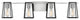 Hinkley Filmore Large Four Light Vanity, Chrome