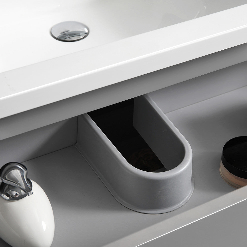 Fresca Lazzaro 24" Gray Cabinet With Integrated Sink