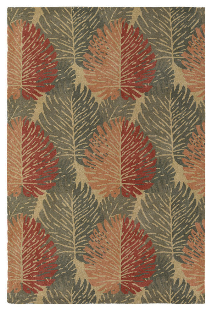 Alfred Shaheen Palm Area Rug, 7'9"x10'6"