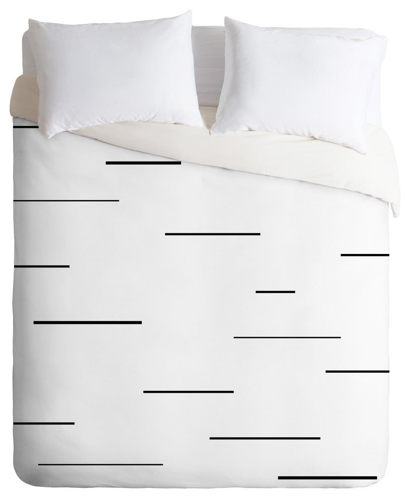 Kelly Haines Modern Lines Duvet Cover Set, Queen