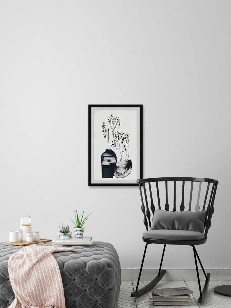 "Wildflower Vases" Framed Painting Print, 30x45