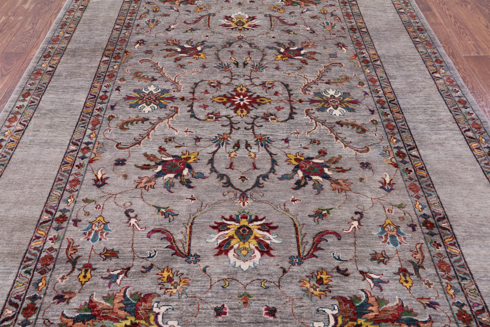 Handmade Persian Tabriz Wool Rug 6' 9" X 9' 8" Q7522