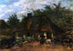 Vincent Van Gogh The Cottage and Woman With Goat Wall Decal