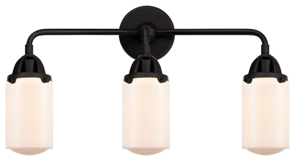 288-3W-BK-G311 Dover 3 Light 22.5" Bath Vanity Light, Matte Black