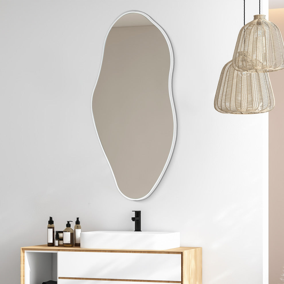 Everly Irregular Framed Decorative Wall Mirror