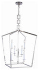 Elegant Lighting Denmark Collection Chandelier, Polished Nickel