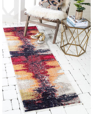 Rug Unique Loom Estrella Pink Runner 2' 7 x 10' 0