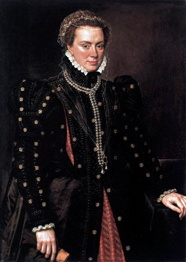 Anthonis Mor Van Dashorst Margaret Duchess of Parma Gallery Wrapped Canvas