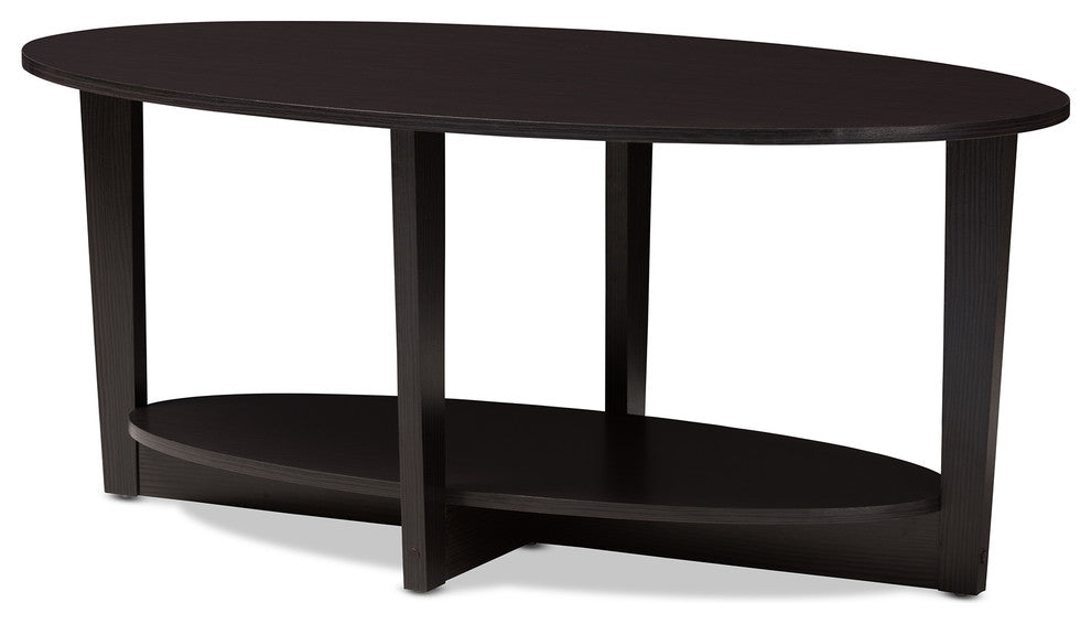 Jacintha Modern and Contemporary Wenge Brown Finished Coffee Table