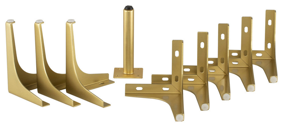 Anders | Colyn Gold Metal Sectional Sofa Leg Set