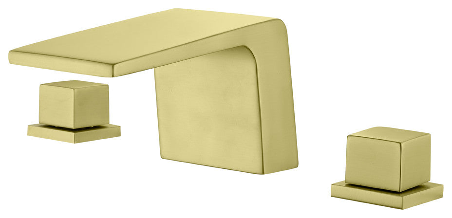 2-Handle Deck-Mount Roman Tub Faucet, Brushed Gold