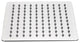 Aqua Piazza 8" Super Slim Square Rain Shower Head, Chrome