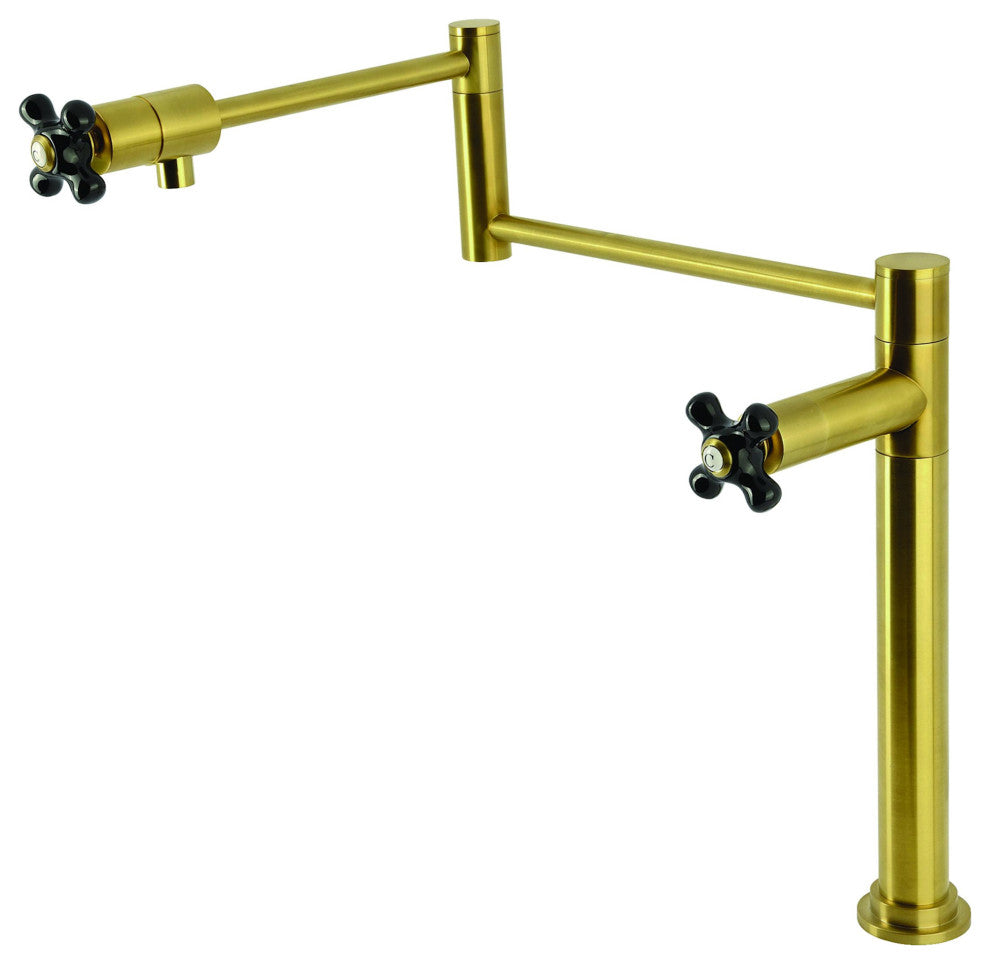 Kingston Brass KS470.PKX Duchess 3 GPM 1 Hole Pot Filler - Brushed Brass
