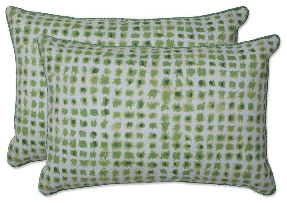 Alauda Grasshopper Over-sized Rectangular Throw Pillow, Set of 2