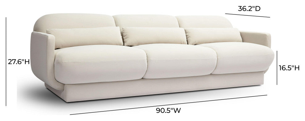 Azale Sofa, Cream