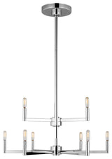 Fullton 9-Light Chandelier, Chrome