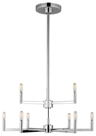Fullton 9-Light Chandelier, Chrome